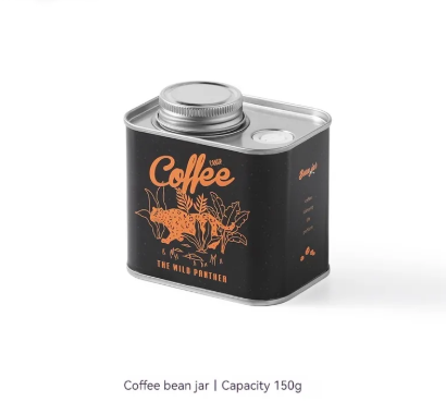 Airtight Coffee Bean Tin — Keep Your Beans Fresh Anywhere