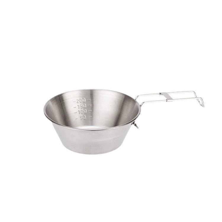 Outdoor Foldable Camping Bowl - Portable 304 Stainless Steel