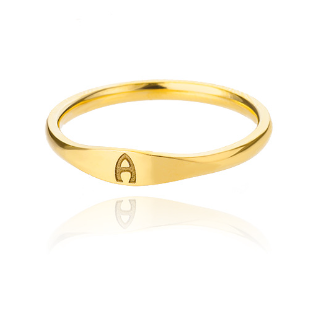 Gold Initial Alphabet Ring — Your Letter, Your Style