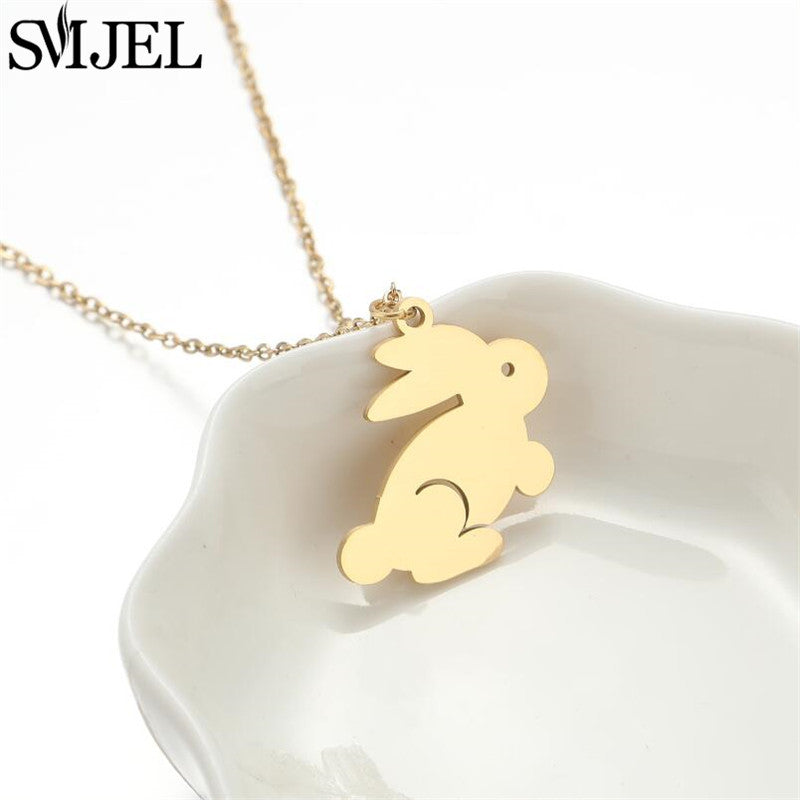 Rabbit Pendant Necklace — Cute SS Charm That Goes With Anything