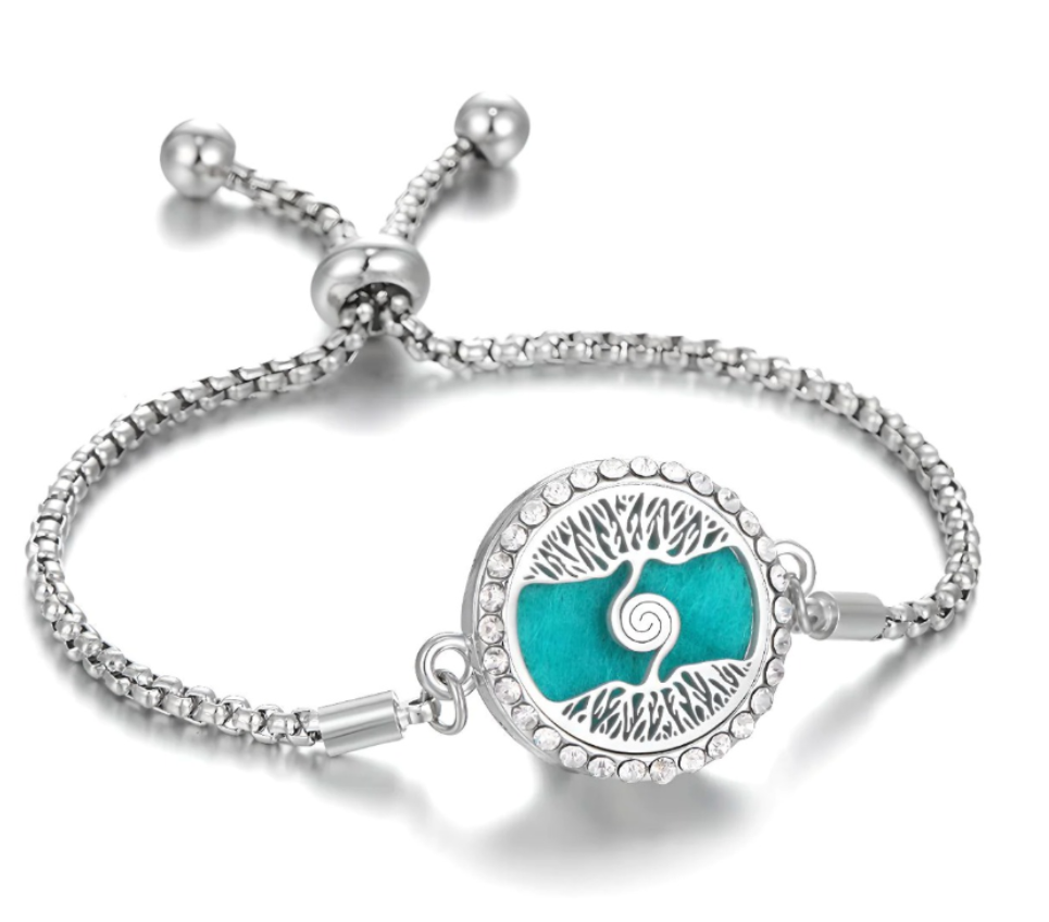 Stainless Steel Aromatherapy Adjustable Bracelet