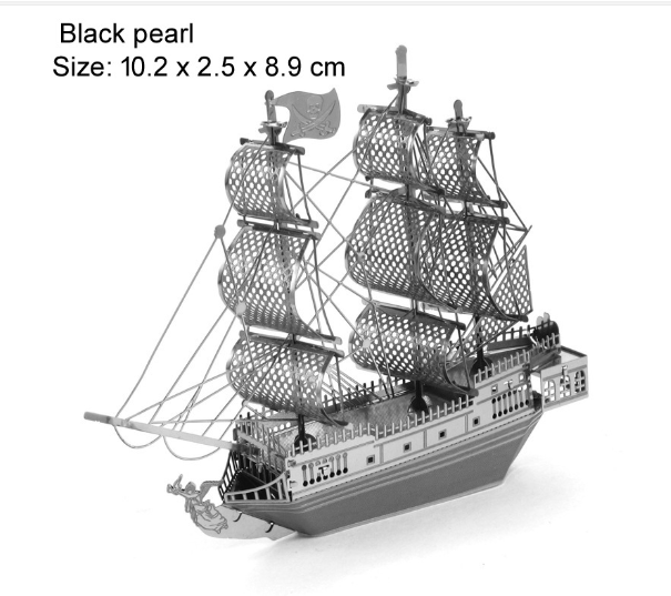 Metal DIY Assembly Model - Black Pearl & Arizona Ship