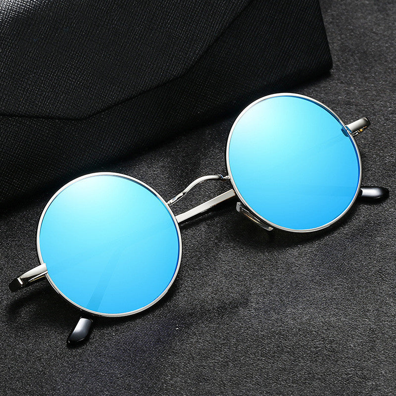 Retro Polarized Round Sunglasses — UV400 Metal Frame