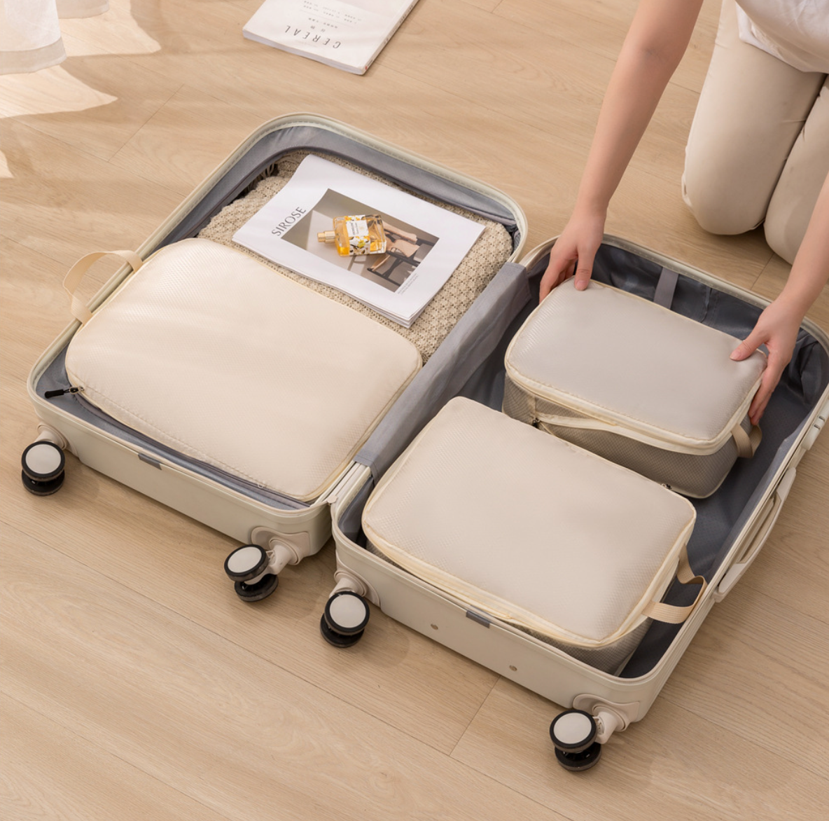 Travel Packing Cube Set (3-Piece) — Compress, Organize, Go