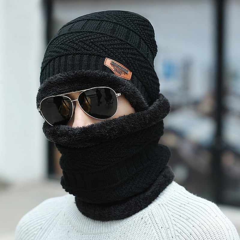 Knit Beanie and Scarf Set — Matching Winter Combo, Actually Warm