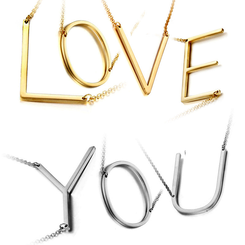 Alphabet Pendant Necklace — Your Initial, Your Story