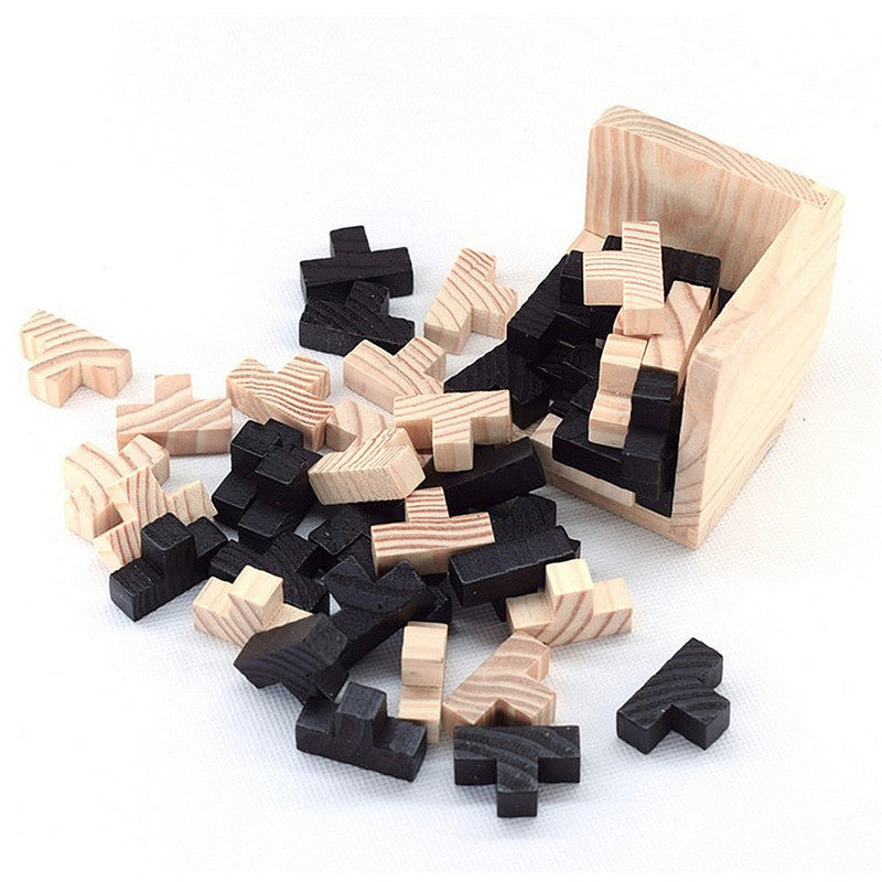 Wooden Brain Teaser Puzzle — Can You Crack It in Under a Minute?