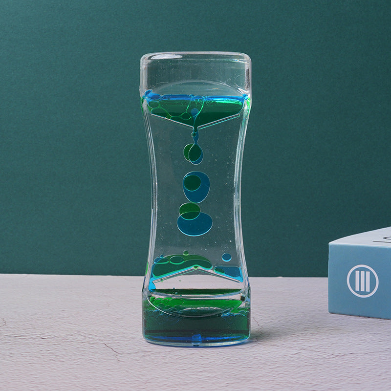Dual Color Liquid Hourglass Timer — The Most Satisfying Desk Piece You've Never Seen