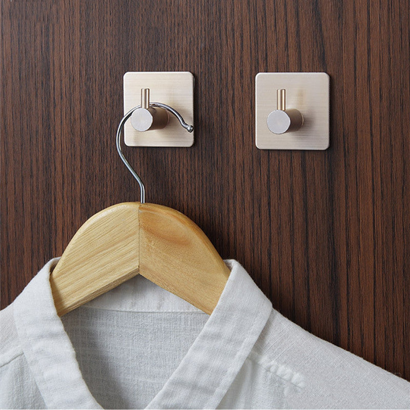 Space Aluminum Wall Hook with Strong Adhesive Mount