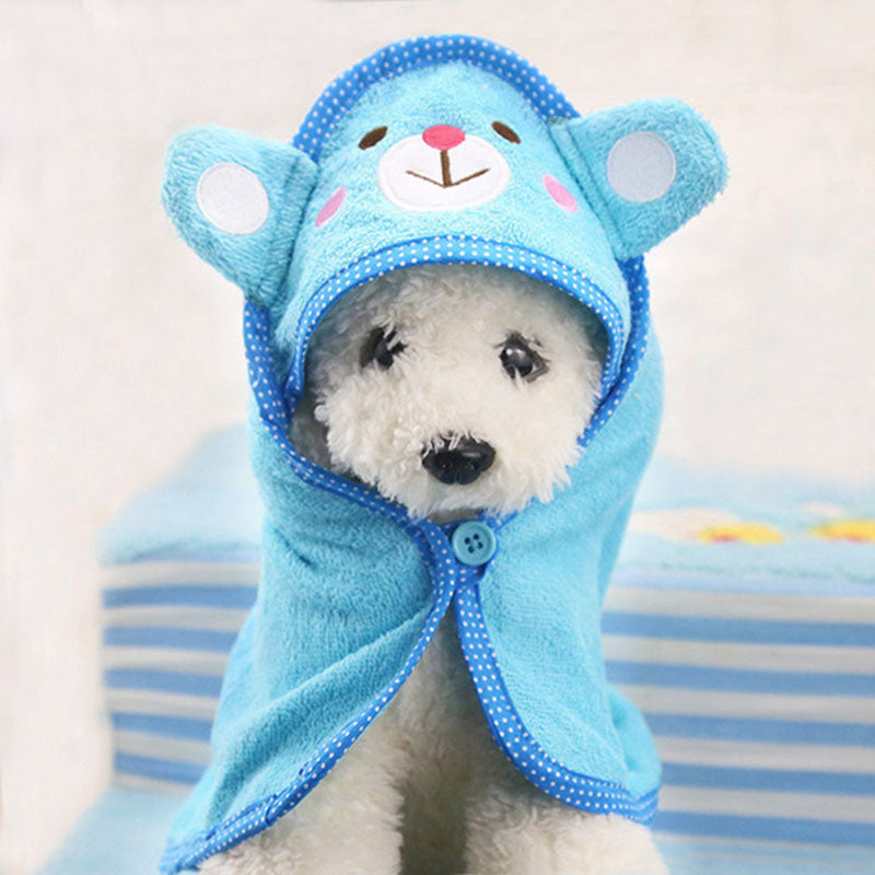 Cute Pet Dog Towel Blanket for Bathing and Drying
