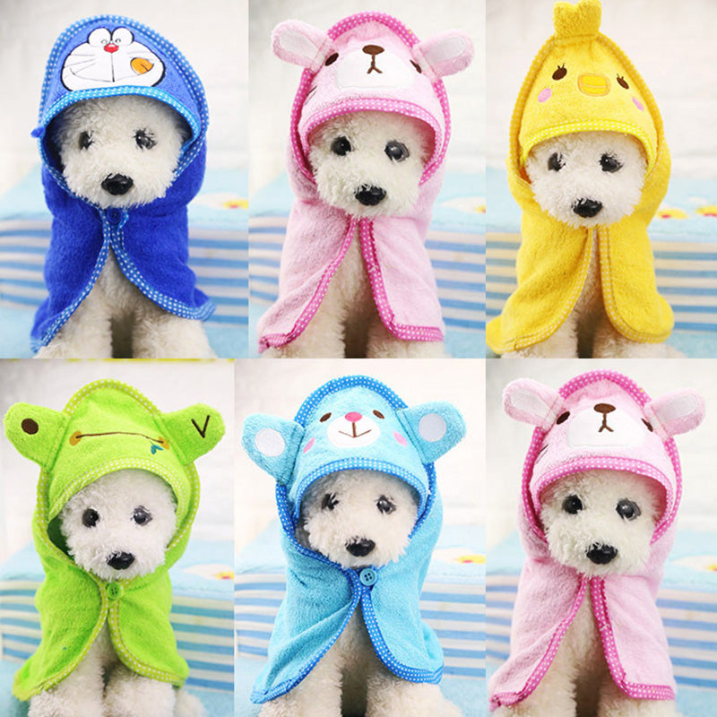 Cute Pet Dog Towel Blanket for Bathing and Drying