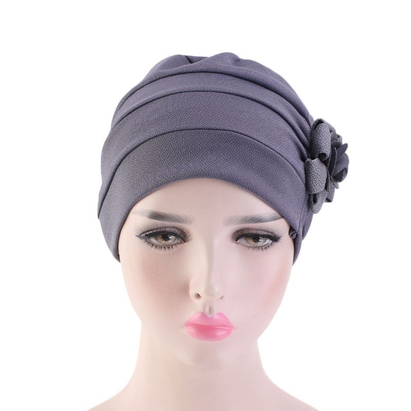 Ladies Flower Bandana Pullover Hat