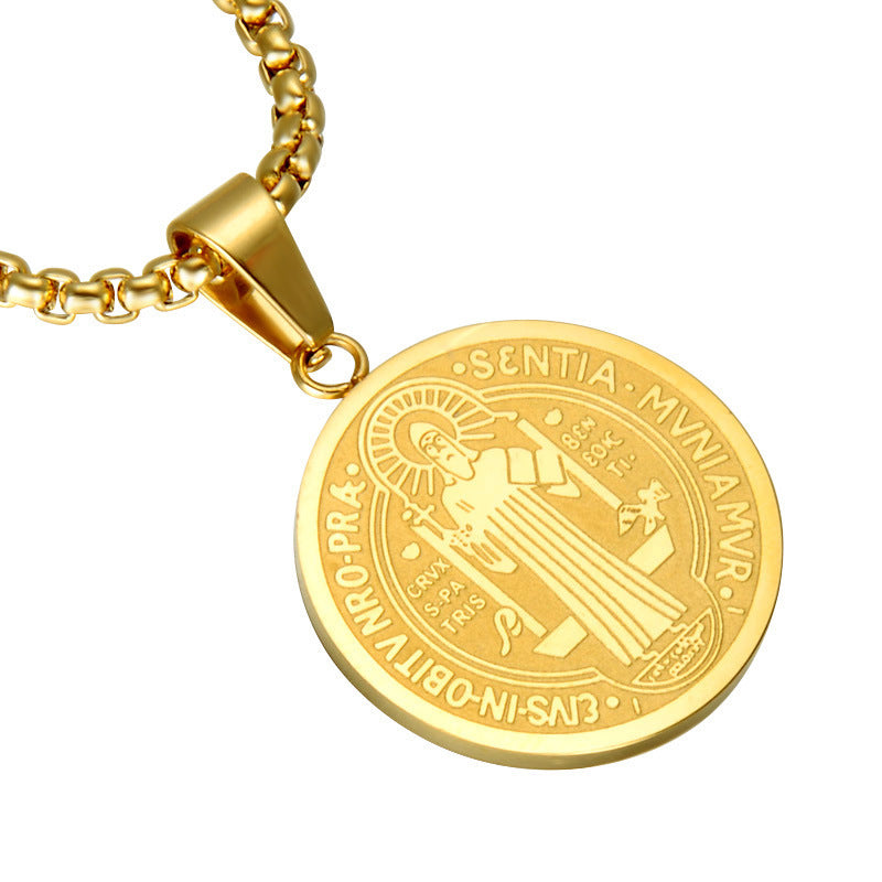 Stainless Steel Dog Tag Pendant Necklace for Men