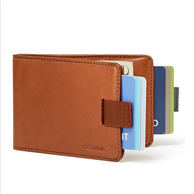 Men's Leather Pull-Tab Wallet — Real Cowhide, Slim Carry