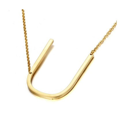 Alphabet Pendant Necklace — Your Initial, Your Story