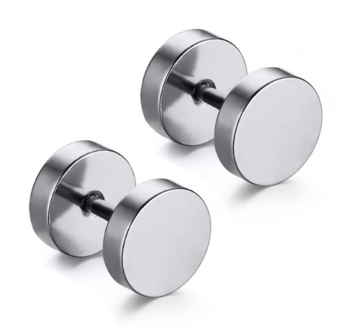 Barbell Studs, Titanium Steel and Stainless Steel Earrings