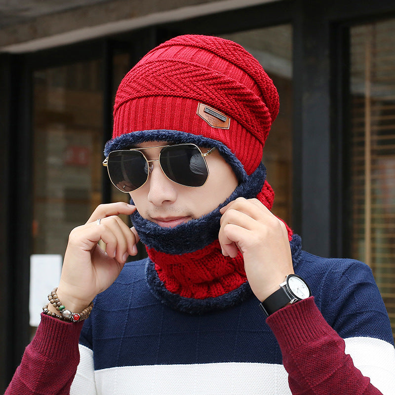 Men's Knit Beanie and Scarf Set — Coordinated and Cold-Proof