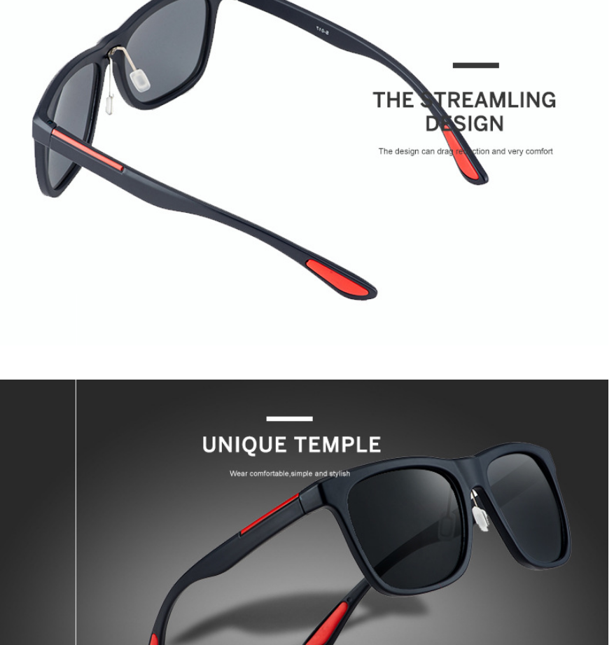 Classic Retro Square Sunglasses for Men (Polarized)