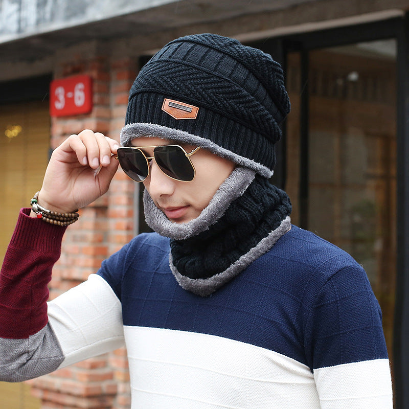 Men's Knit Beanie and Scarf Set — Coordinated and Cold-Proof