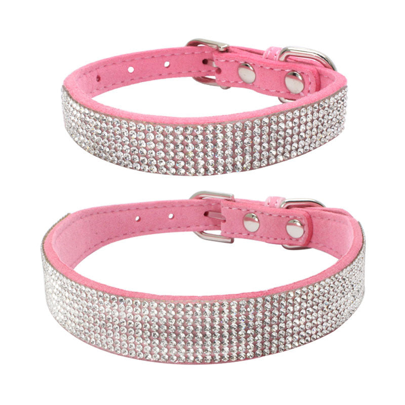 Suede Leather Dog Collar & Leash Set — Premium Walks, Unbeatable Price