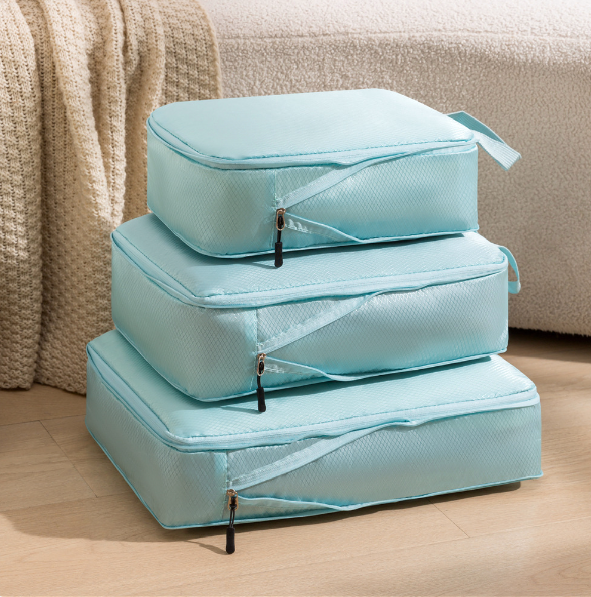 Travel Packing Cube Set (3-Piece) — Compress, Organize, Go