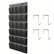 Over Door Shoe Organizer — 24 Pockets, Zero Floor Clutter