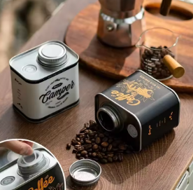 Airtight Coffee Bean Tin — Keep Your Beans Fresh Anywhere