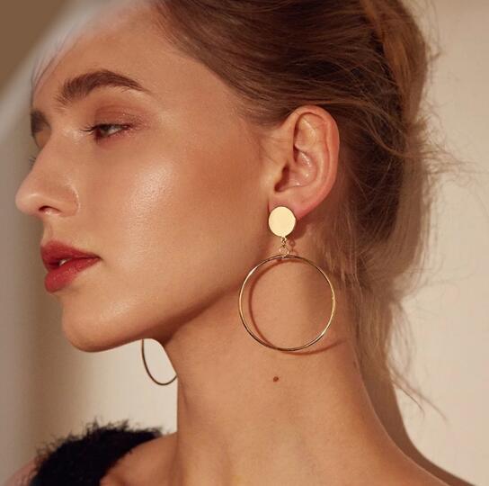 Stylish European and Japanese Hoop Earrings and Studs