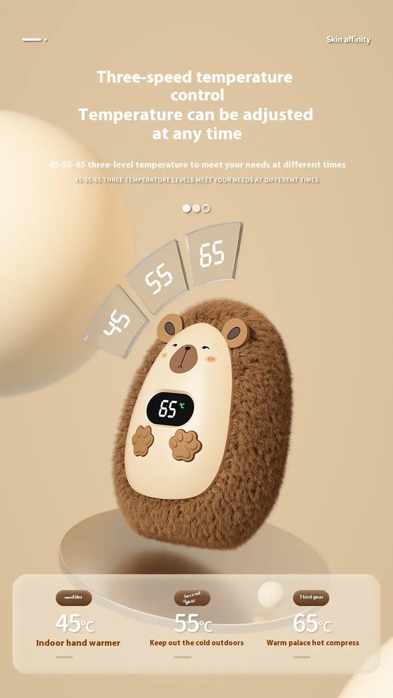 Rechargeable Hand Warmer — 3 Heat Settings, Fits Any Pocket