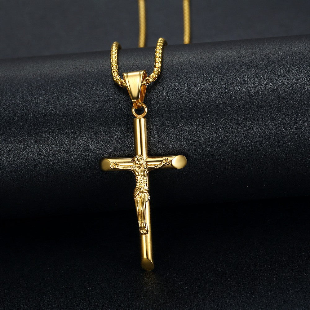 YS Cross Pendant Necklace — Minimal Edge, Maximum Impact