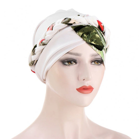 Leopard Print Patchwork Bandana Hat