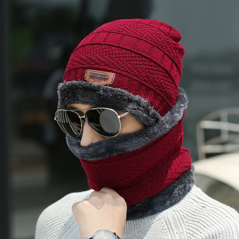 Knit Beanie and Scarf Set — Matching Winter Combo, Actually Warm