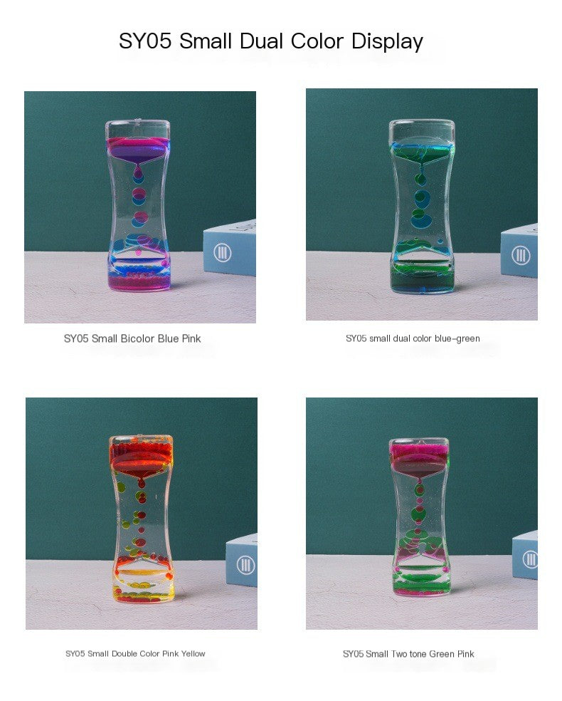 Dual Color Liquid Hourglass Timer — The Most Satisfying Desk Piece You've Never Seen