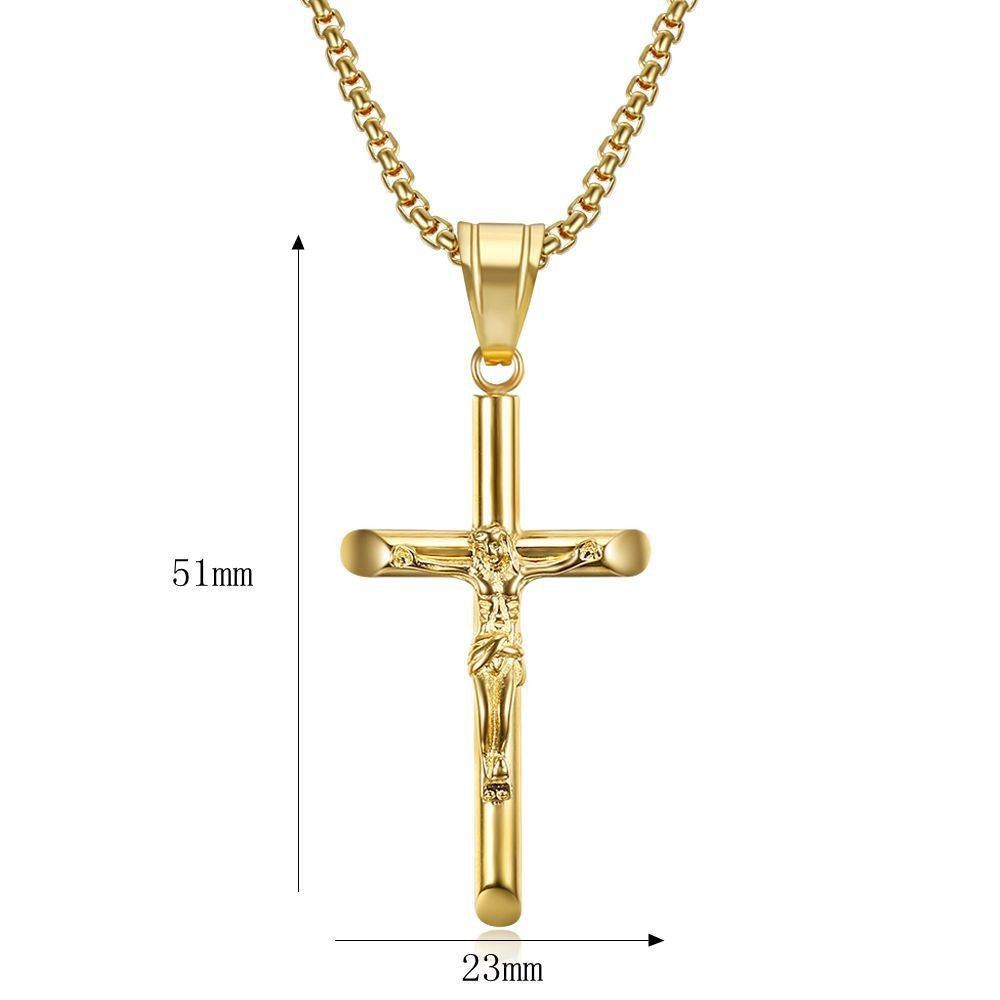 YS Cross Pendant Necklace — Minimal Edge, Maximum Impact