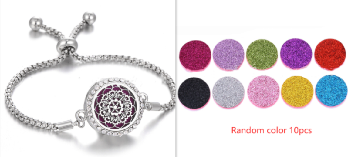 Stainless Steel Aromatherapy Adjustable Bracelet