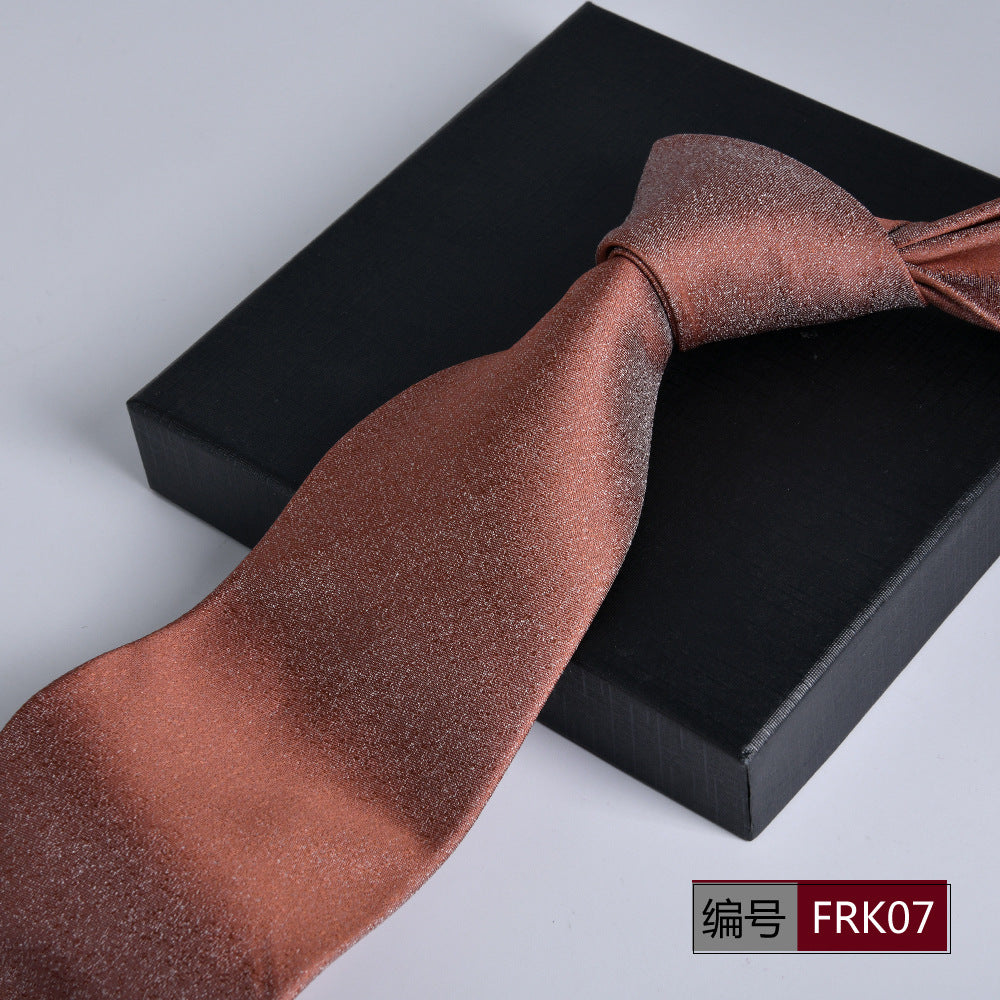 Men's 8cm Striped Jacquard Tie — Classic Width, 19 Colors