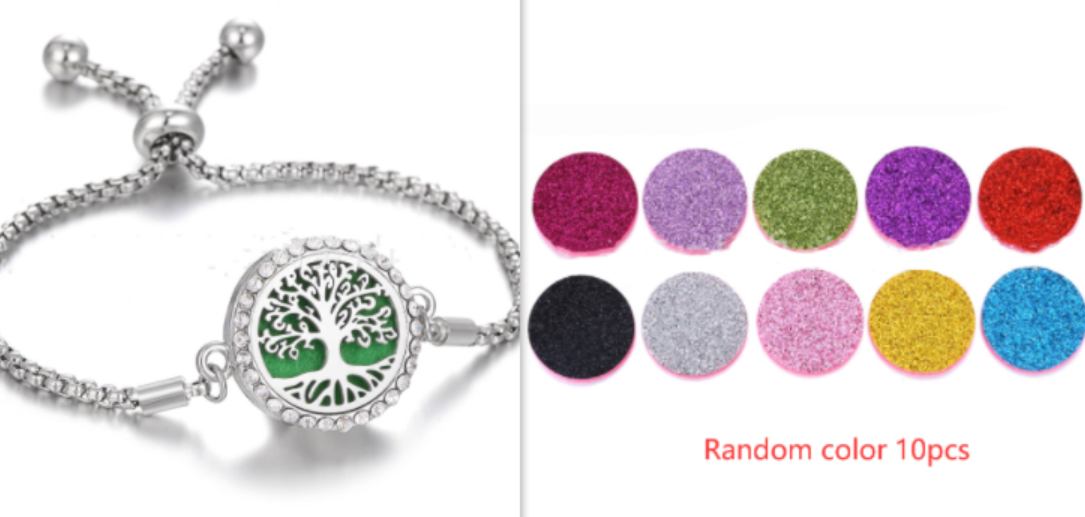 Stainless Steel Aromatherapy Adjustable Bracelet
