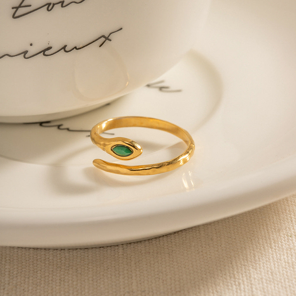 Gold Snake Ring — Bold, Coiled, and Hard to Ignore