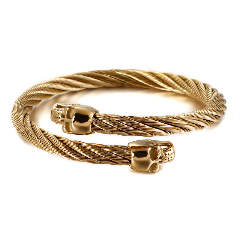 Men's Stainless Steel Skull Fashion Bracelet