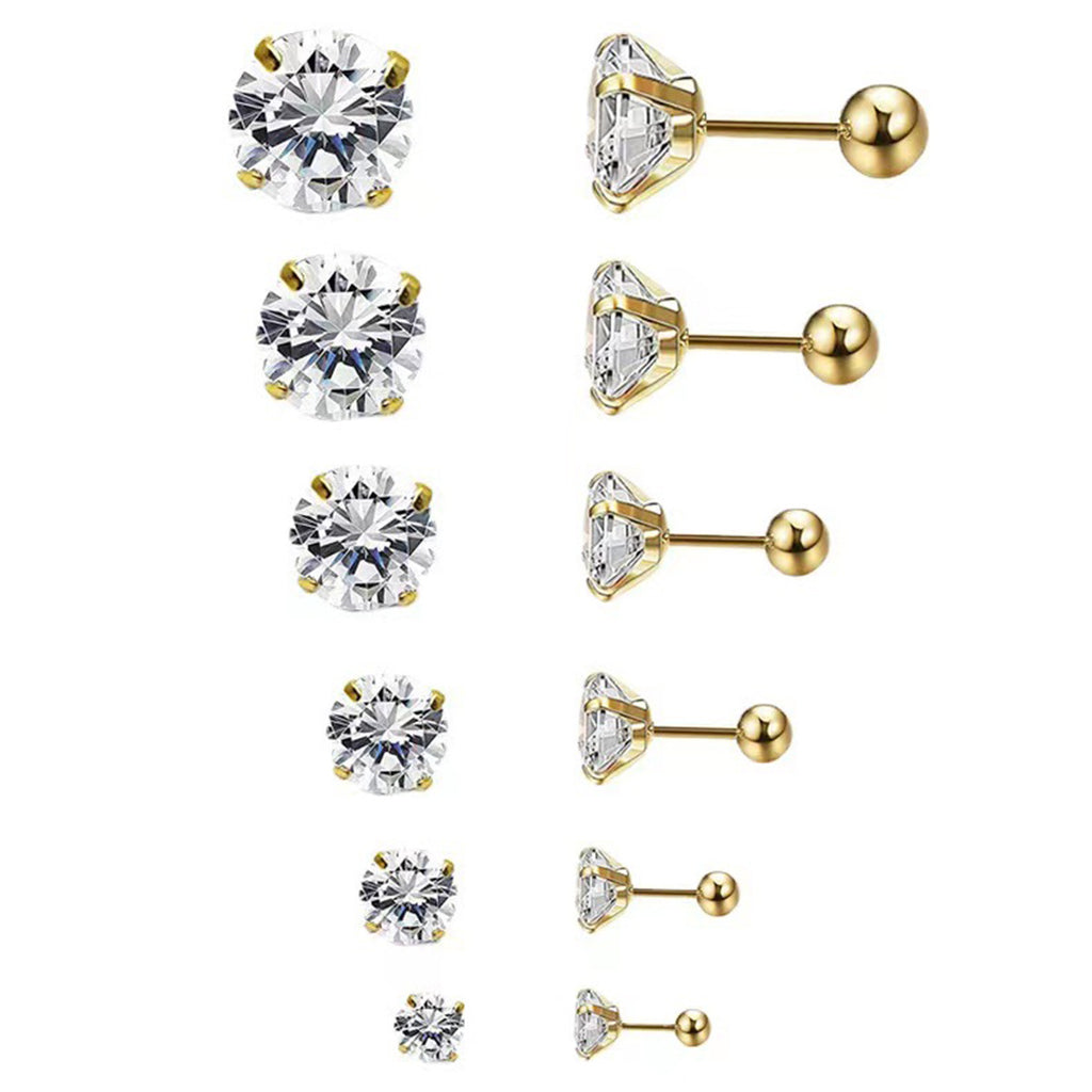 Zirconia Stud Earrings — Subtle Sparkle for Every Occasion