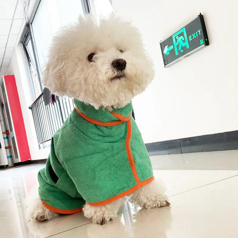 Pet Drying Bathrobe — Bath Time Done in Minutes