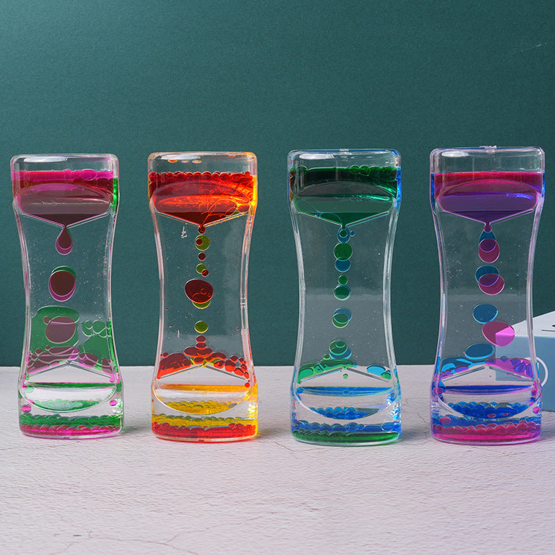 Dual Color Liquid Hourglass Timer — The Most Satisfying Desk Piece You've Never Seen