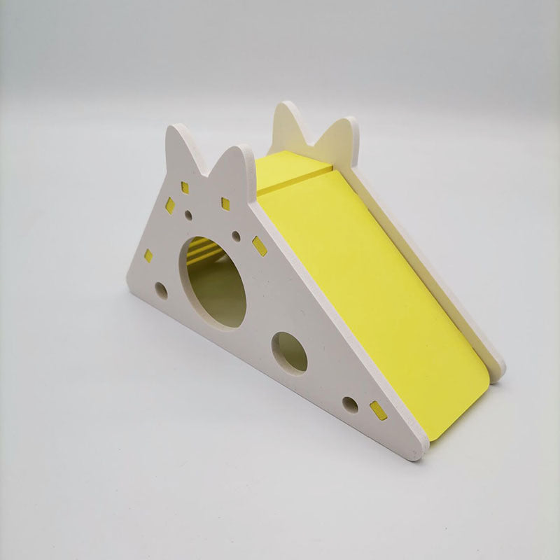 Wooden Slide House for Small Pets — Their Favorite Thing in the Cage