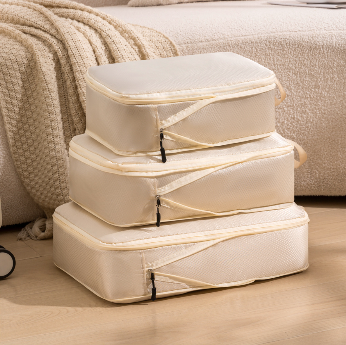 Travel Packing Cube Set (3-Piece) — Compress, Organize, Go