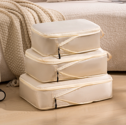 Travel Packing Cube Set (3-Piece) — Compress, Organize, Go
