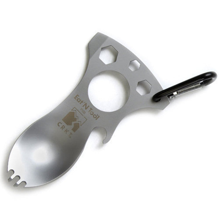 Outdoor Multi-Tool Camping Set — Spoon, Fork, Opener All in One