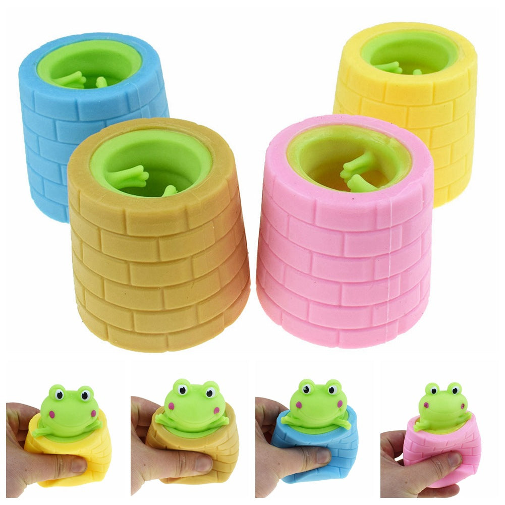Pop-Up Frog Toy — Squeeze the Cup, Watch It Jump