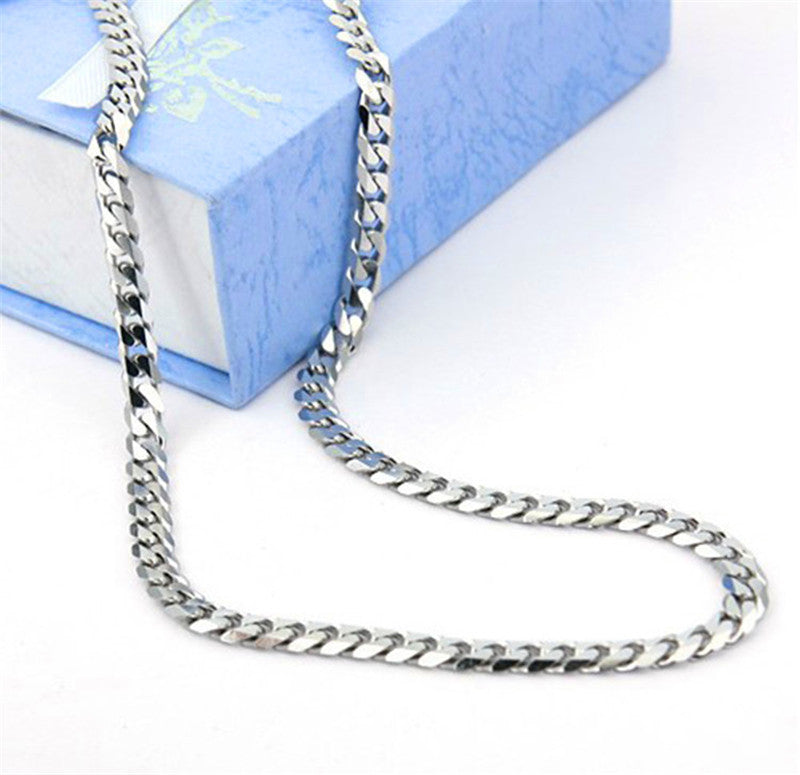 Cuban Link Necklace for Men - Black Gold Stainless Steel
