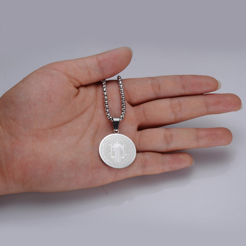 Stainless Steel Dog Tag Pendant Necklace for Men